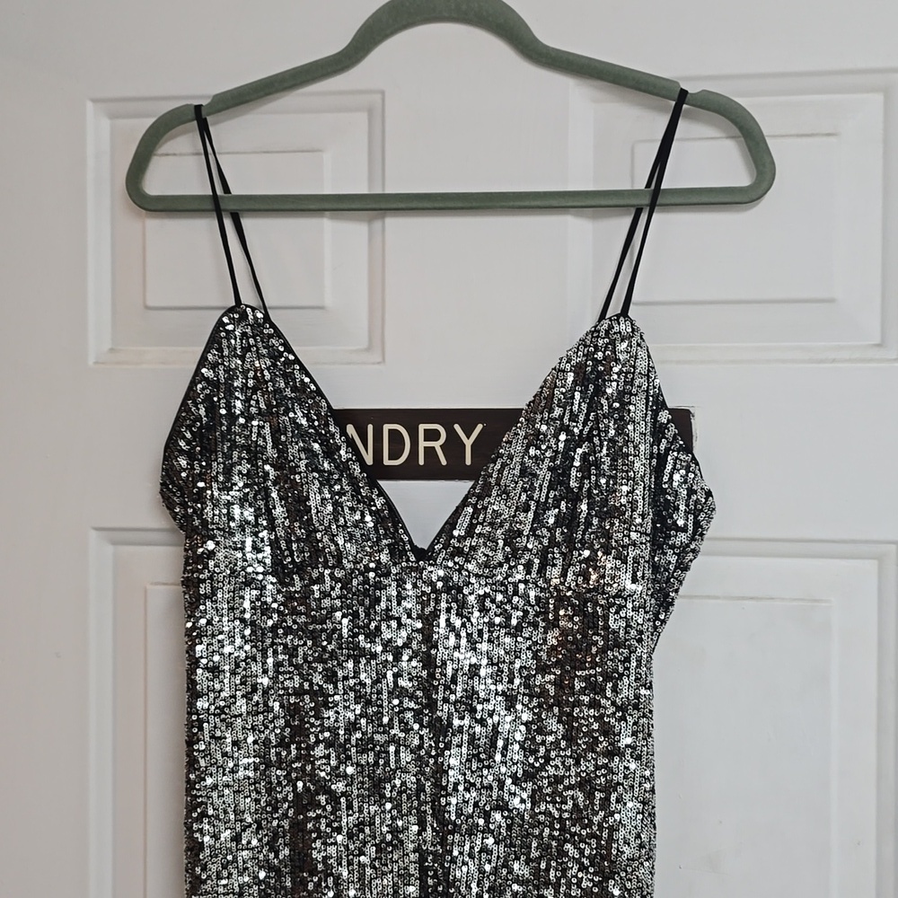 NWT NBD Revolve Seattle Mini Sequin Dress backless Size M Holiday - Picture 3 of 12